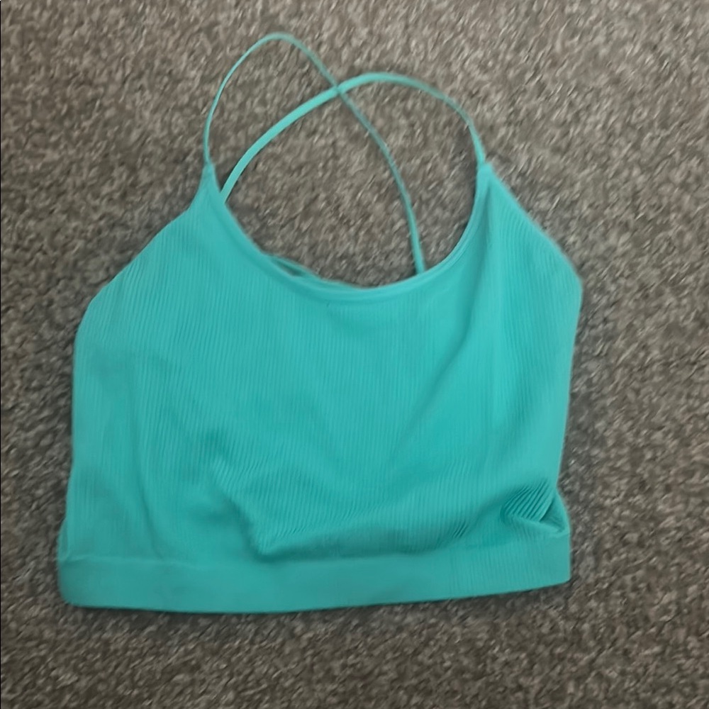 Colsie Teal Crop Top